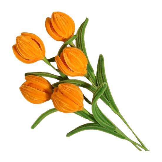 

Twisting Stick Tulip Wool Flowers Never Wither Floral Arrangement Long-Lasting Keepsake Flower for Home Decor