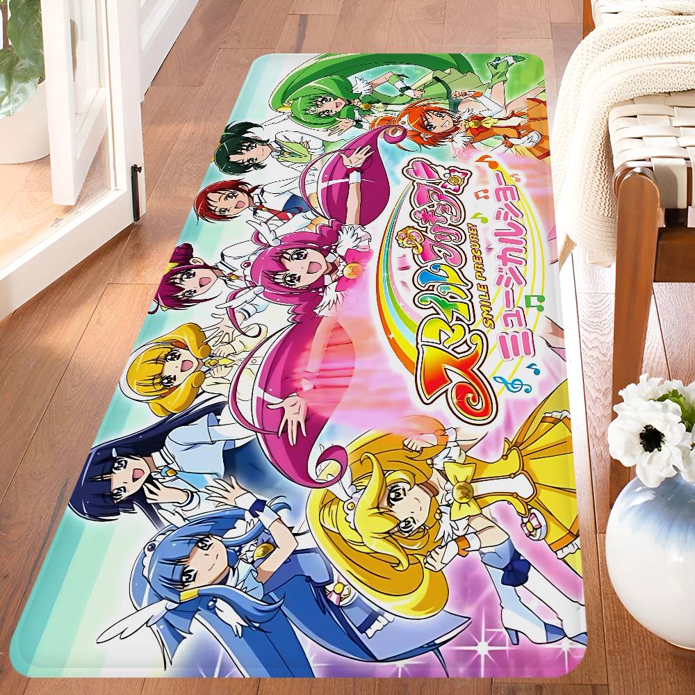 Smile Precure Anime Floor Mat Cheaper Anti-slip Modern Living Room Balcony Printed Bedside Mats