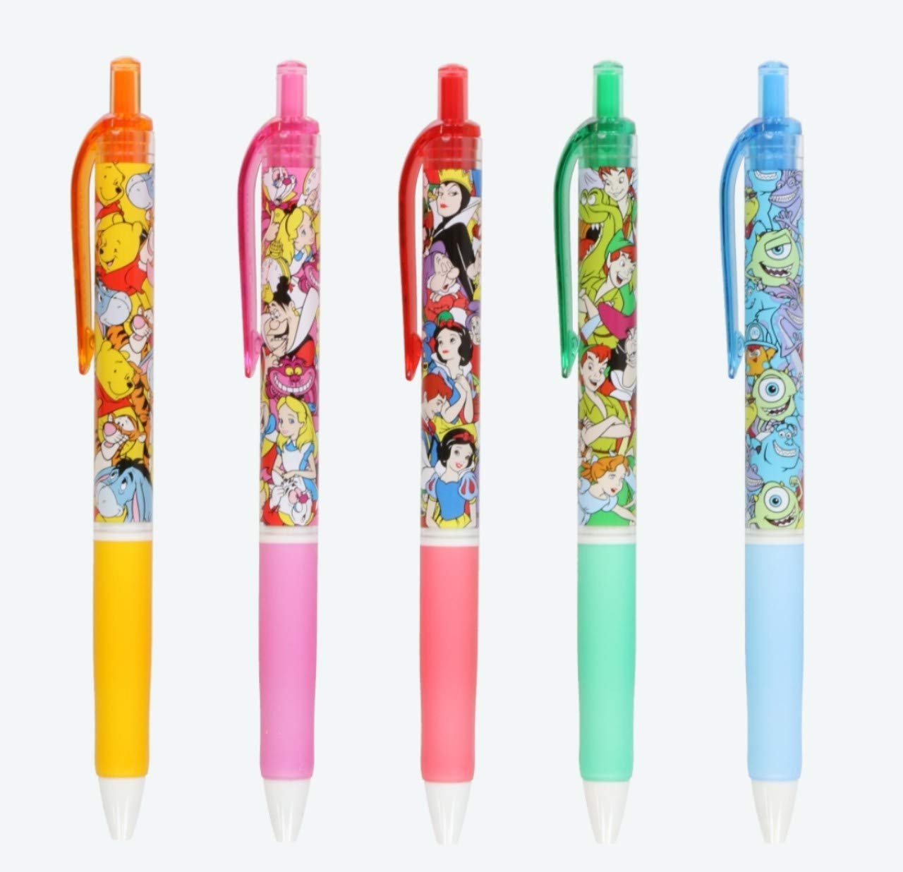 

Set of 5 Ballpoint Pens Character Winnie the Peter Snow and More Disney Pens Exclusive (JETSTREAM) - Collection Pooh, Pan, White, (Resort чёрный