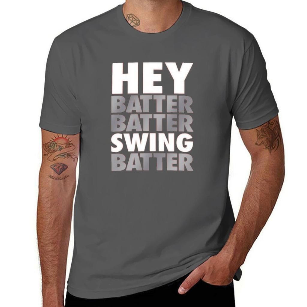 Hey Batter Batter Swing Batter TShirt t shirts for man graphic tees cotton t shirts man 100 TShirt