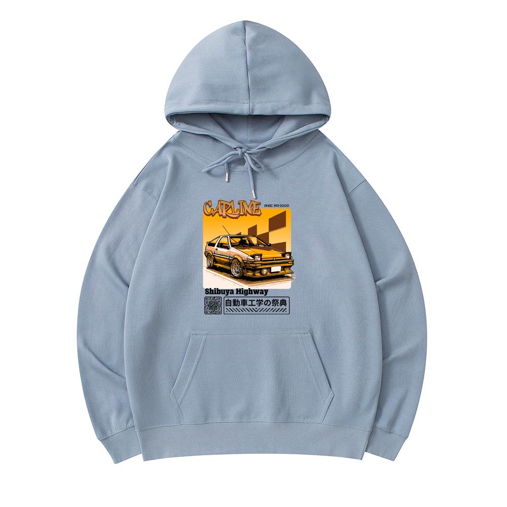 

300 г/м² Мужские хлопковые толстовки с капюшоном Carline Print Premium Cotton Sweatshirt XS армия зеленый
