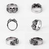 316L Stainless Steel Angry Fist Power Man Men Rings Punk Rock Hip Hop Creativity Personality for Male Boy Fashion Jewelry Gift