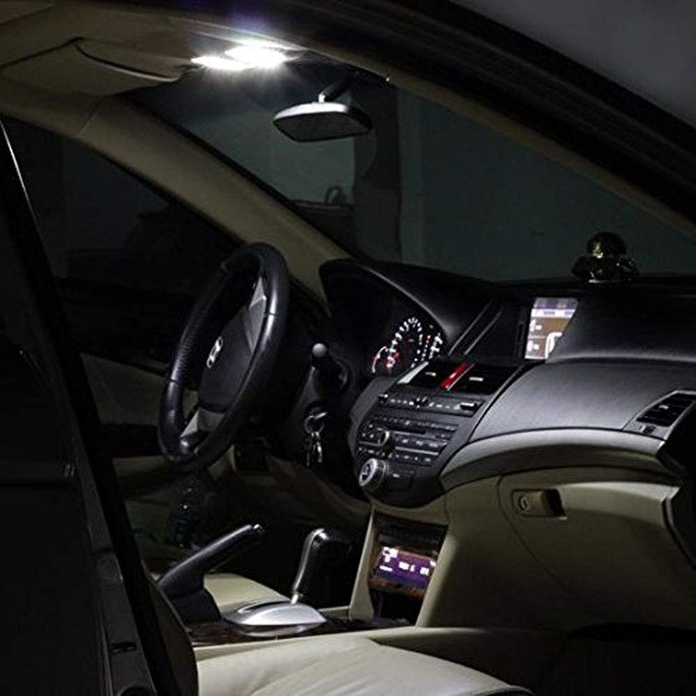 Ruiandsion 4pcs 28mm 29mm LED Bulbs DC 12V 4014 9SMD Chipset LED Bulbs for Car Use Dome Map Light Lamp Bulb Sun Visor Vanity Mirror