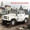WPL C94 1:Crawler RC 4WD Scala 1:12 Off-Road Stile Militare UAZ-469 Camion Radiocomandato Pronto all'Uso Realistico Auto per Arrampicata su Roccia