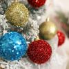 6 Stück 6cm Weihnachtskugel Weihnachtsbaumkugeln Geschenkkugel Weihnachtsbaumschmuck DIY Glänzend Weihnachtsbaum Anhänger Weihnachtsdekoration