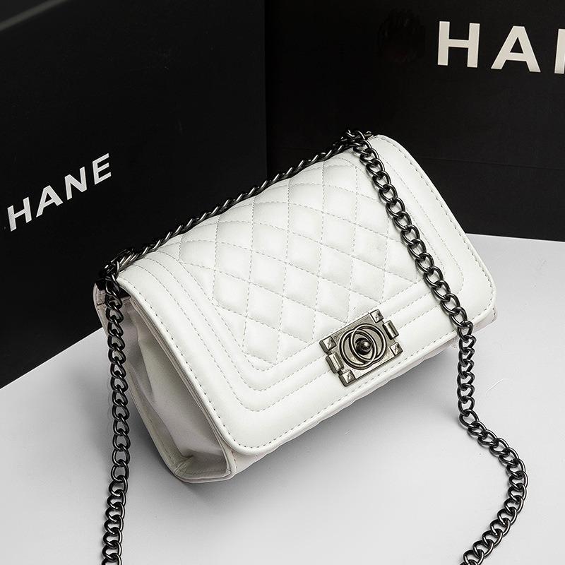Bolso para mujer nuevo bolso con cadena de diamantes bolso bandolera casual simple bolso cuadrado pequeño