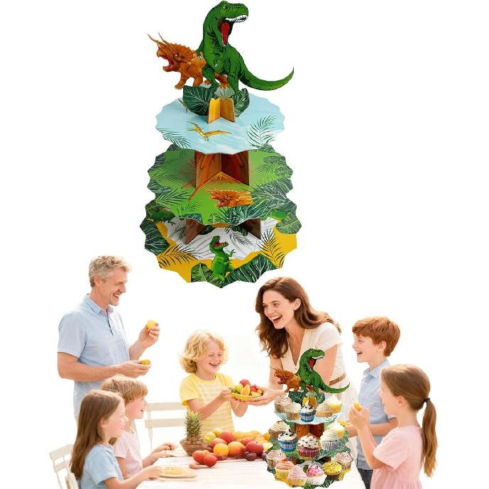 3 Tier Butterfly Cupcake Stand,Suitable for Butterfly Themes – Easy to Assemble& Reble(1Butterfly)