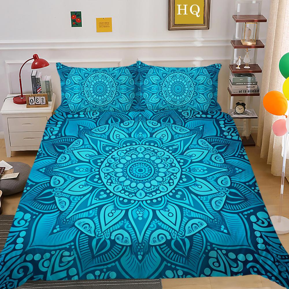 Comforter Cover Set 3D Paisley Printing High Quality Children Home Bedclothes Full Size Quilt Cover Set