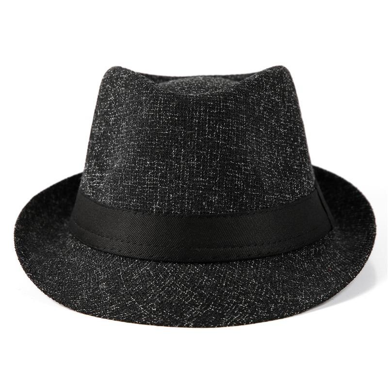 Top Hat Men's Vintage Jazz Hat Spring Summer Autumn Suit Hat British Gentleman's Hat