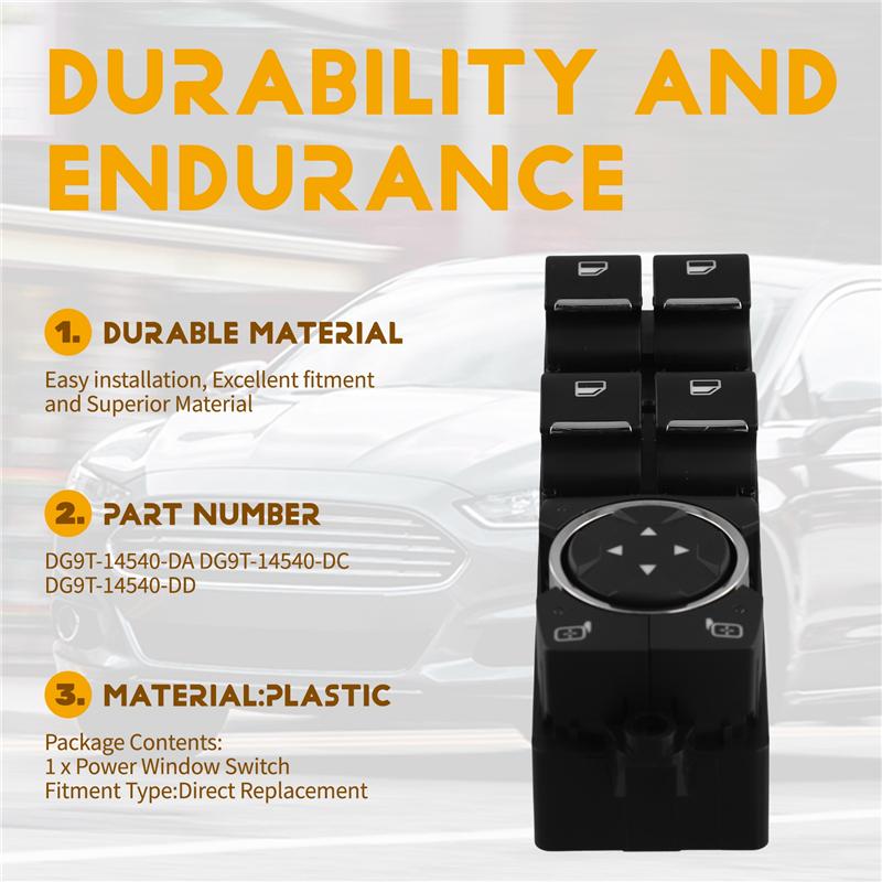 Automobile Power Window Adjustment Master Switch DG9T-14540-Da DG9T14540DA For Ford Auto Glass Lifter Switch