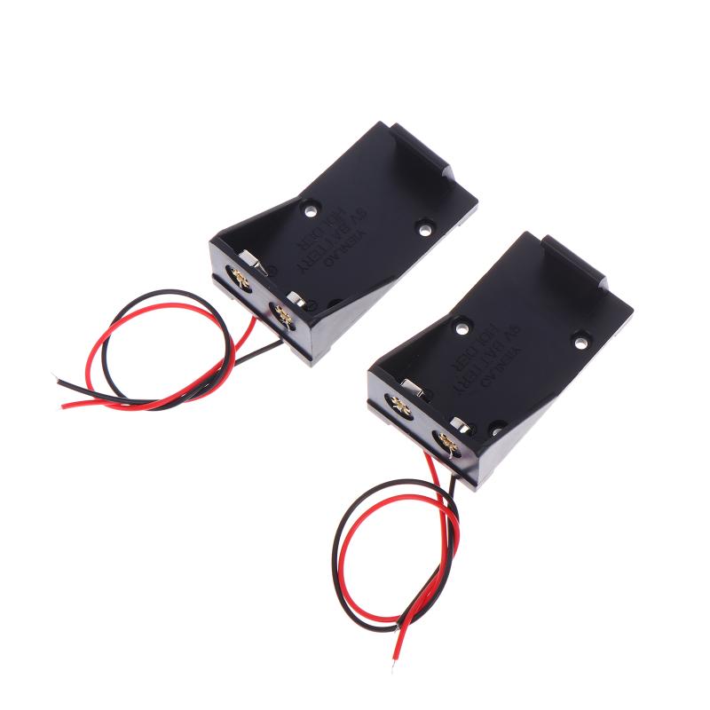 5PCS 9V Battery Clip Holder 9V Battery Case 9V Battery Box With Wire Leads DIY Accessories