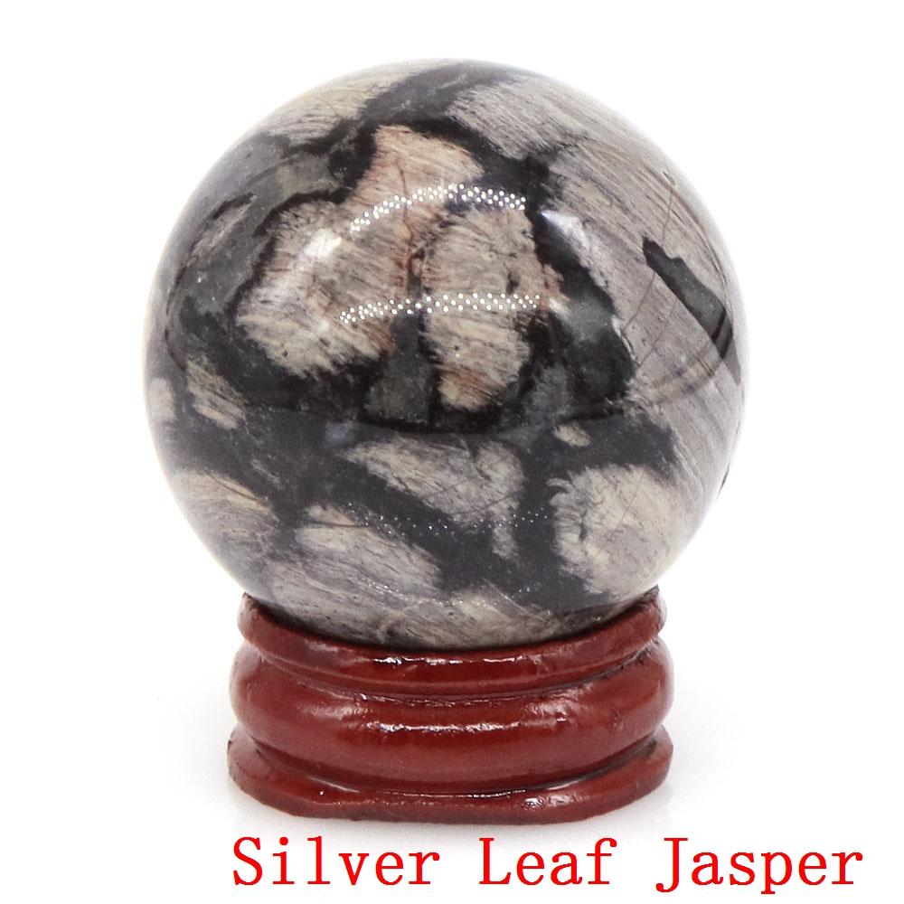 40mm Natursteine Amethyst Lapislazuli Reiki Heilkristalle Energie Chakra Massage Edelstein Kugel Heimdeko Handwerk Mit Ständer