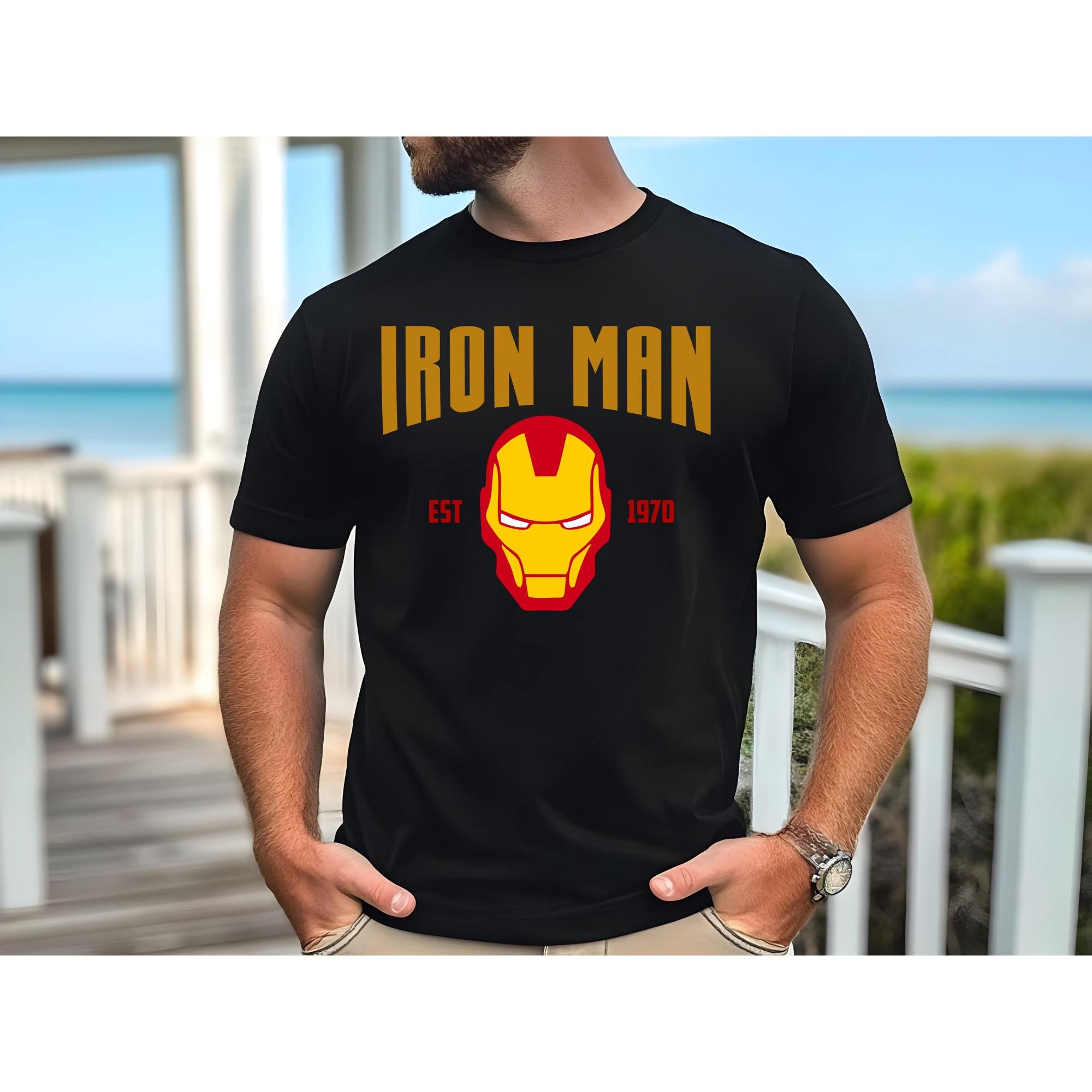 ZX Stark 1970 Ironman Graphic TShirt for Avengers Fan Gift Men Cotton Summer Short Sleeve Tee Harajuku Gothic Horror Streetwear S