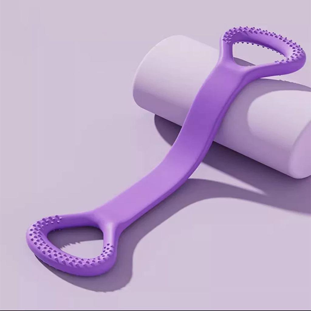 Figura 8 Faixa de Resistência Fitness com Alça Antiderrapante Portátil Homens Mulheres Braço Ombro Alongamento Força Treinamento Exercício Elástico Cinta Tensão Corda