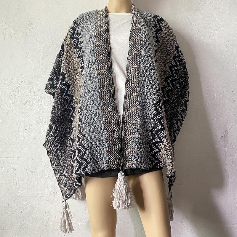 Ethnic Shawl Cape for Travel - Women's Tibetan, Xinjiang, Qinghai, Yunnan Cloak Scarf 