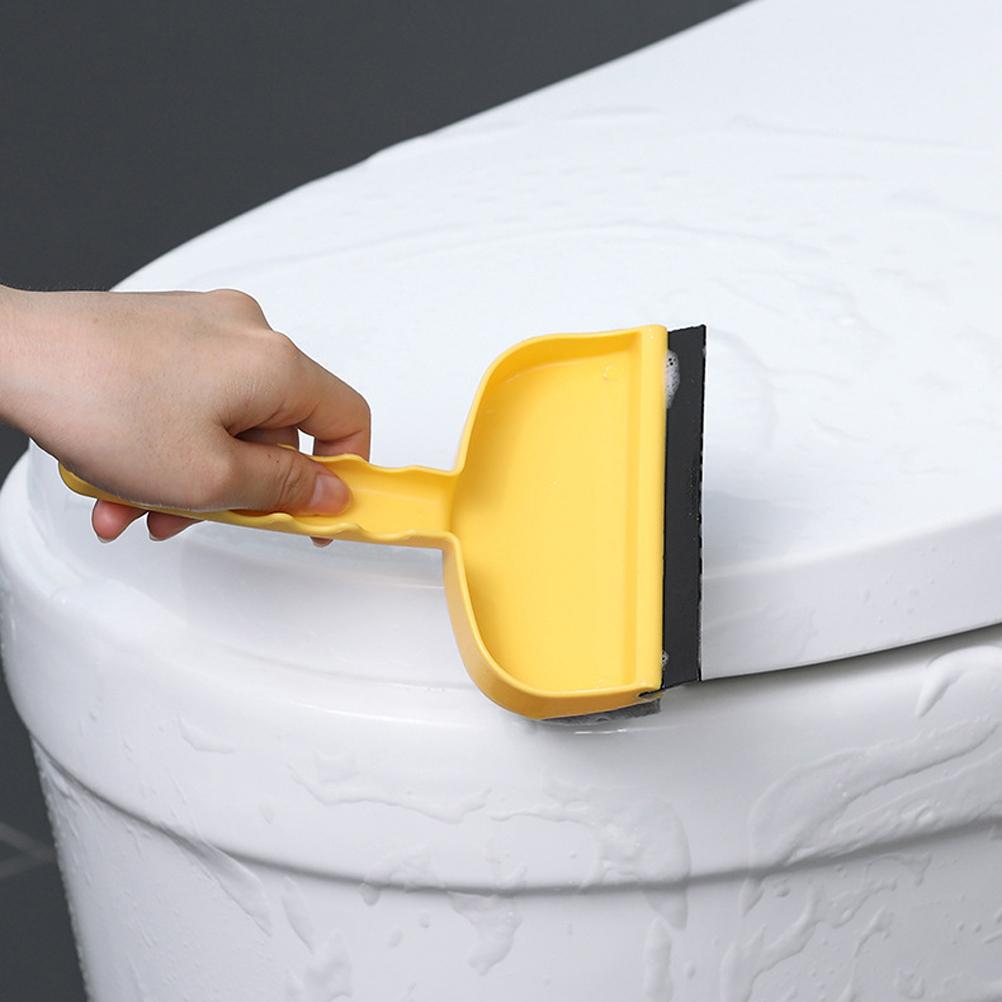 2 In 1 Window Cleaning Tool Squeegee Sponge Scrubber Scraper Cleaner Brush for Shower Door Bathroom