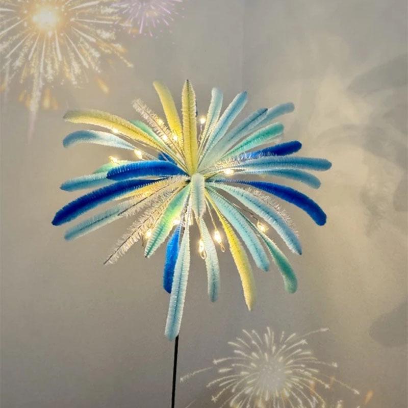 

Набор для фотоподарка «Сделай сам» с витой палочкой: Креативный букет ручной работы в праздничной тематике фейерверков для друзей.