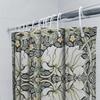Vintage Floral Printed Shower Curtain Waterproof Fabric Bathroom Decorative Window Drapes Liner For Home Decoration Black White