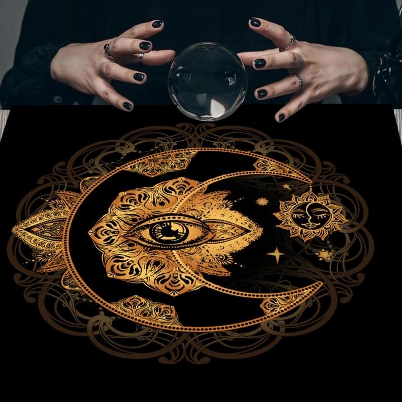 Square Shape Divinations Mat Altar Tablecloth Board Game Card Pad Table Cloth Metaphysical Board Game Mat