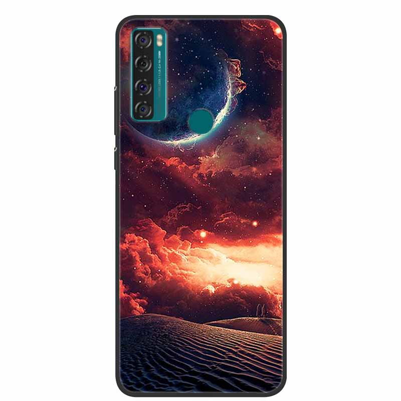 Case For TCL 20 SE Luxury Silicone TPU Soft Phone Cover For TCL 20 SE Case T671H 6.82" Funda Animal Capa Cute Shockproof Coque