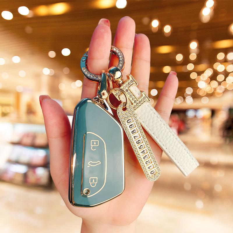 Applicable to Volkswagen Lingdu L Golf 8 Key Set CC Touon x Car id3 id4 id6 Landscape Exploration Yue Tour Shell