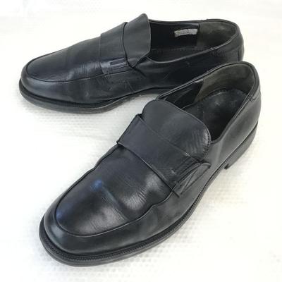 LLOYD Germany High-Quality Leather Slip-On Loafer Moccasin Shoes Size 8.5 27.0cm Black Dress Shoes(USED)