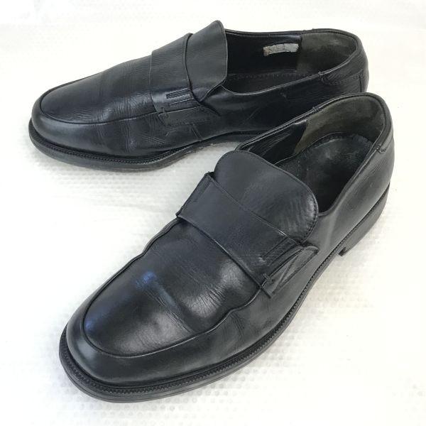 

LLOYD Germany High-Quality Leather Slip-On Loafer Moccasin Shoes Size 8.5 27.0cm Black Dress Shoes