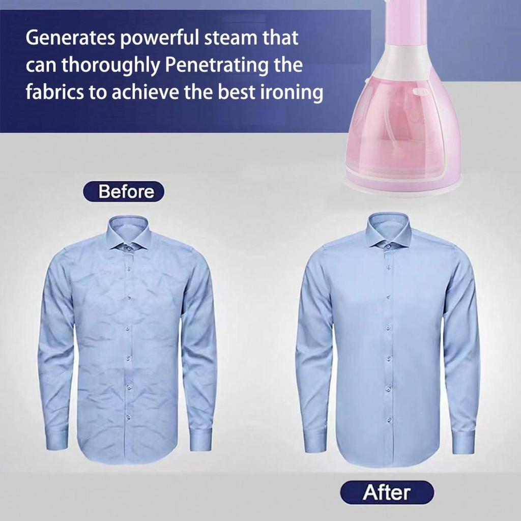 Napařovací žehlička na oděvy Ruční napařovač oděvů 1500W Mini přenosný cestovní domácí odstraňovač vrásek na textilu 15s Rychlé zahřátí