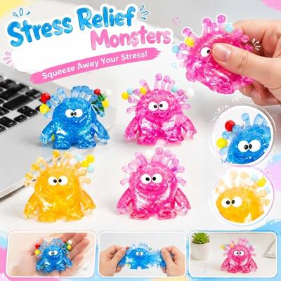 Stress Relief Toy Squeeze Fidget Figure for Sensory Play and Hand Exercise Random Style for Adults and Kids