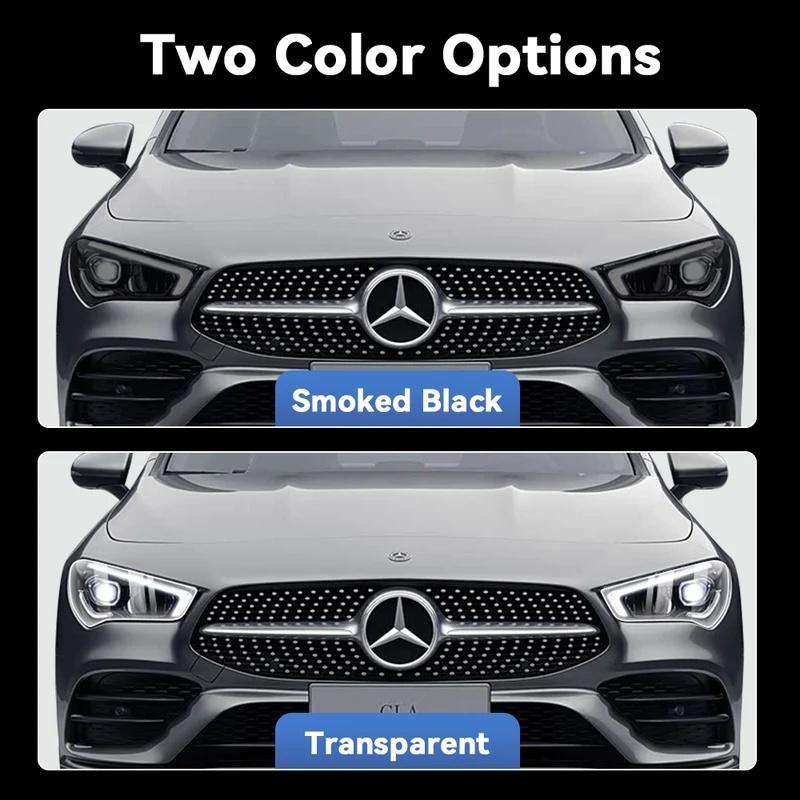 For Mercedes Benz CLA Class C118 -2025 Car Headlight Protective Film TPU Pre Cut Anti-Scratch Headlight Vinyl Film