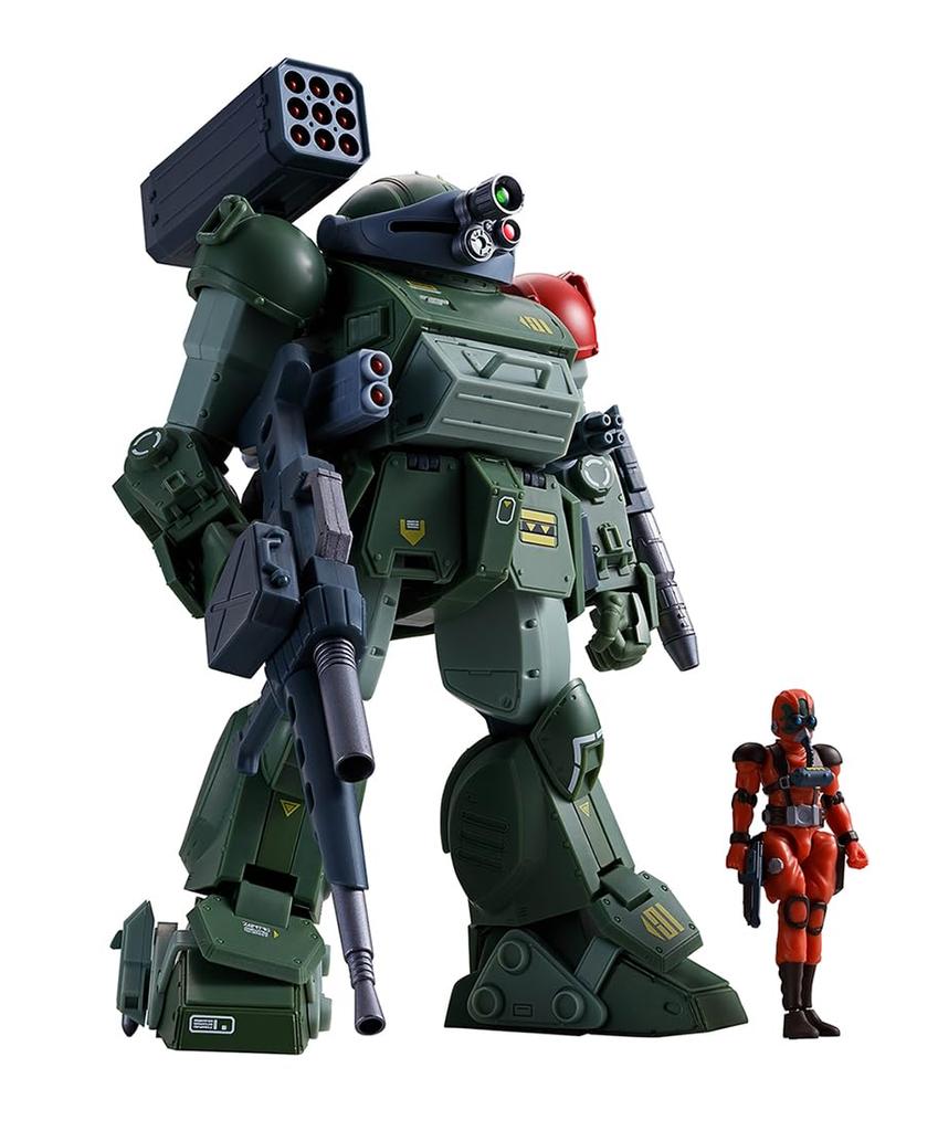 TAMASHII NATIONS HI-METAL R Armored Trooper Votoms Scope Dog Red Shoulder Custom, approximately 165mm, PVC, ABS, and die-cast painted action figure