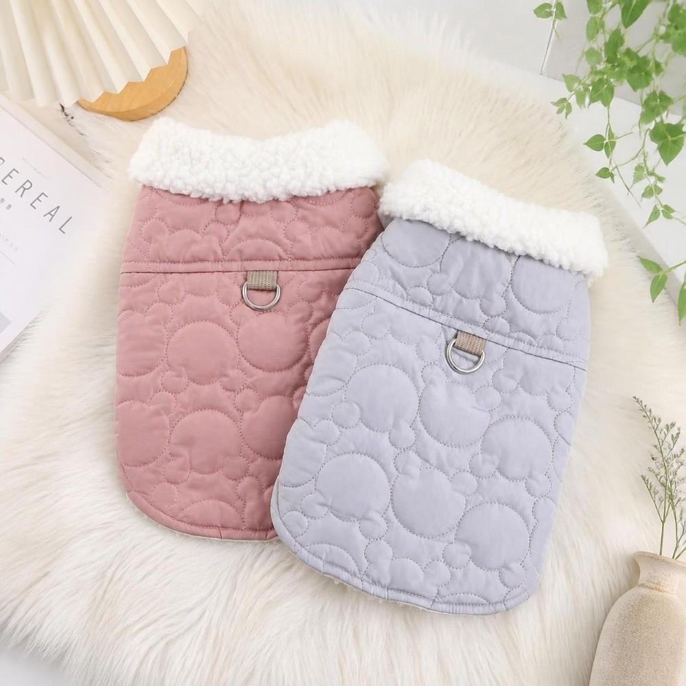 Windproof Dog Hiking Jacket Winter Dog Bodysuit Cute Dog Warm Clothes for Small Medium Dog