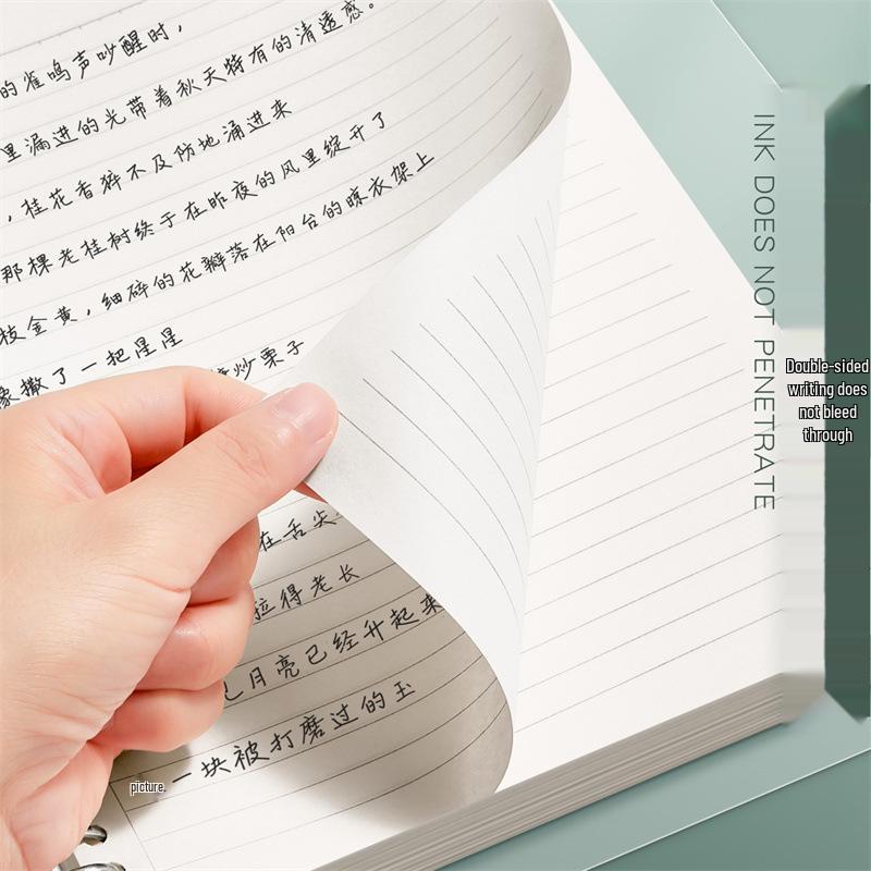 A4 Gitterlinien Notizbuch-Nachfüllpack - Herausnehmbares Papier für Studenten und Prüfungen