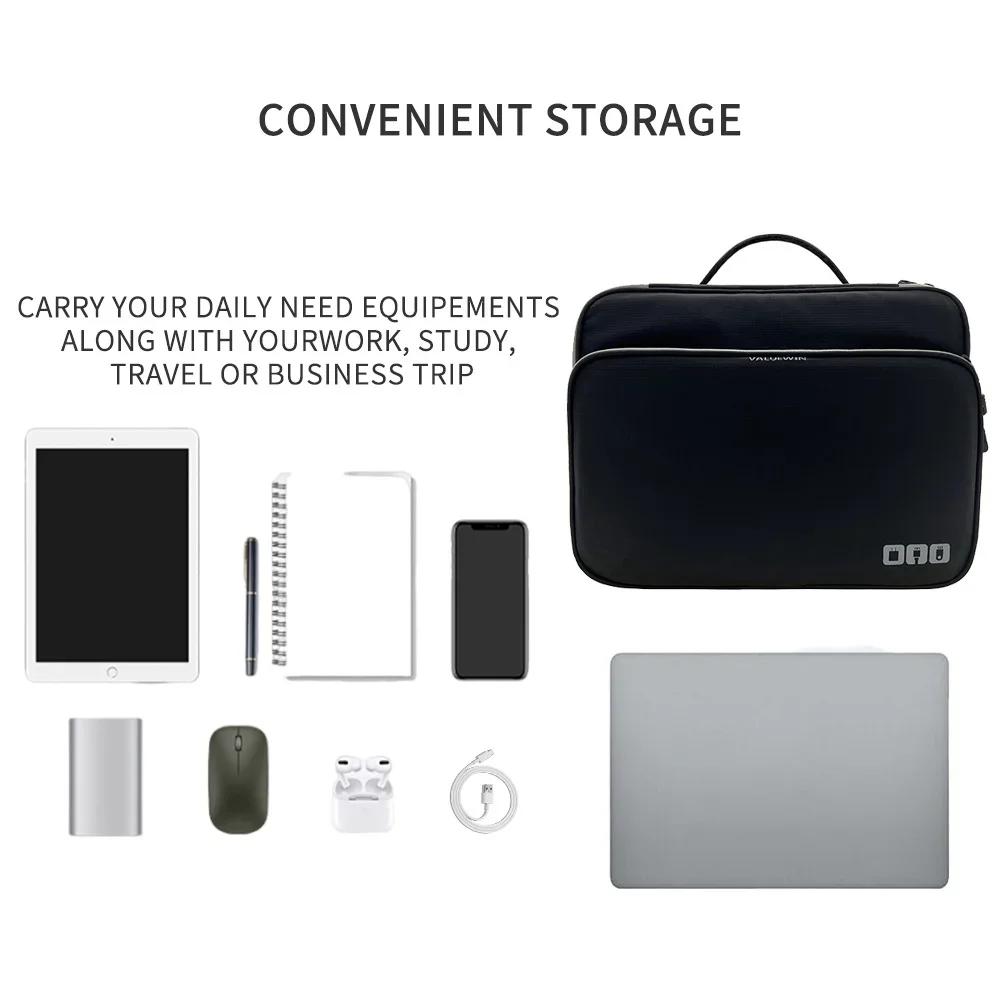 Multi Layer Cable Storage Bag, Portable Electronic Accessories Organizer,Travel Waterproof USB Data Line Charger Cable Organizer