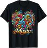 NEW LIMITED! Musician Musical Instrument Colorful Music Notes Tee - MADE IN USA
