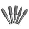 5Pcs/Set 1/4inch Hex Shank Rotary Rasp File Engraving Drill Bits  Carving Sanding Grooving