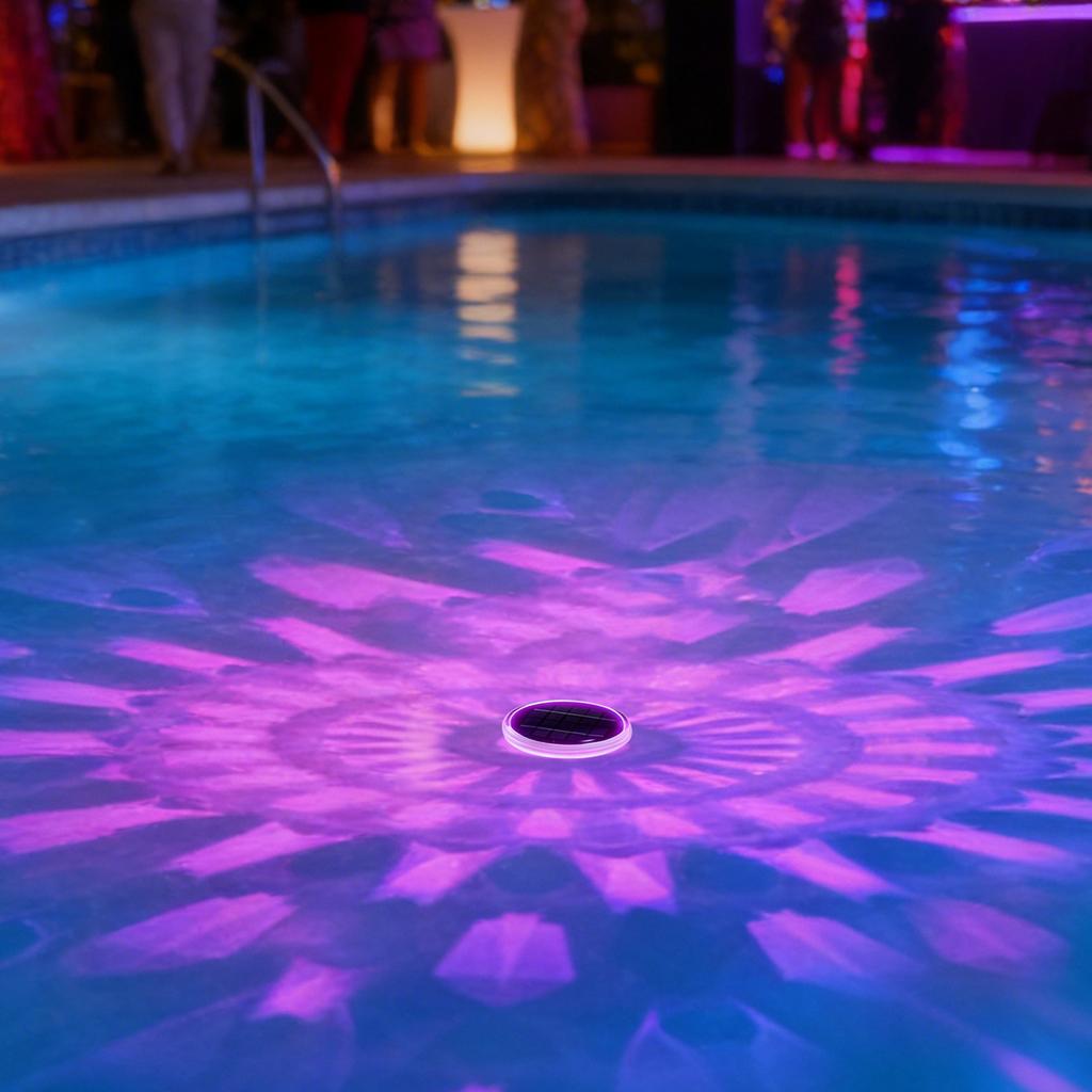 Solar-powered Floating Pool Light, Remote-controlled Floating Pool Light, Timer Mode, Suitable For Pools, Pool Parties, And Bathtubs.
