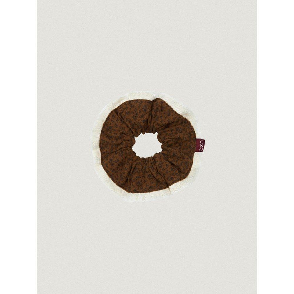 Flower Tassel Scrunchie_Camel(O25-Acc05)