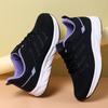Fashion Women's New 2024 Autumn Black Sneakers Mom Middle-Aged And Elderly Running Shoes Work Soft Bottom Not Tiring On The Feet