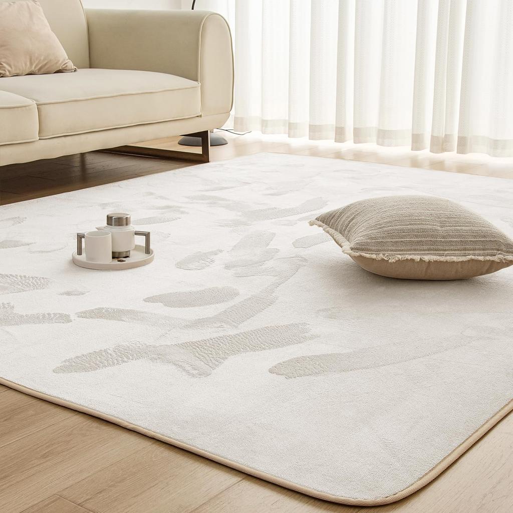 Mensu Carpet Rug Washable 200 x 250cm Approximately 3 Tatami Mats Carpet Flannel Rug 4mm pile Scandinavian Stylish Antibacterial Odor Resistant All