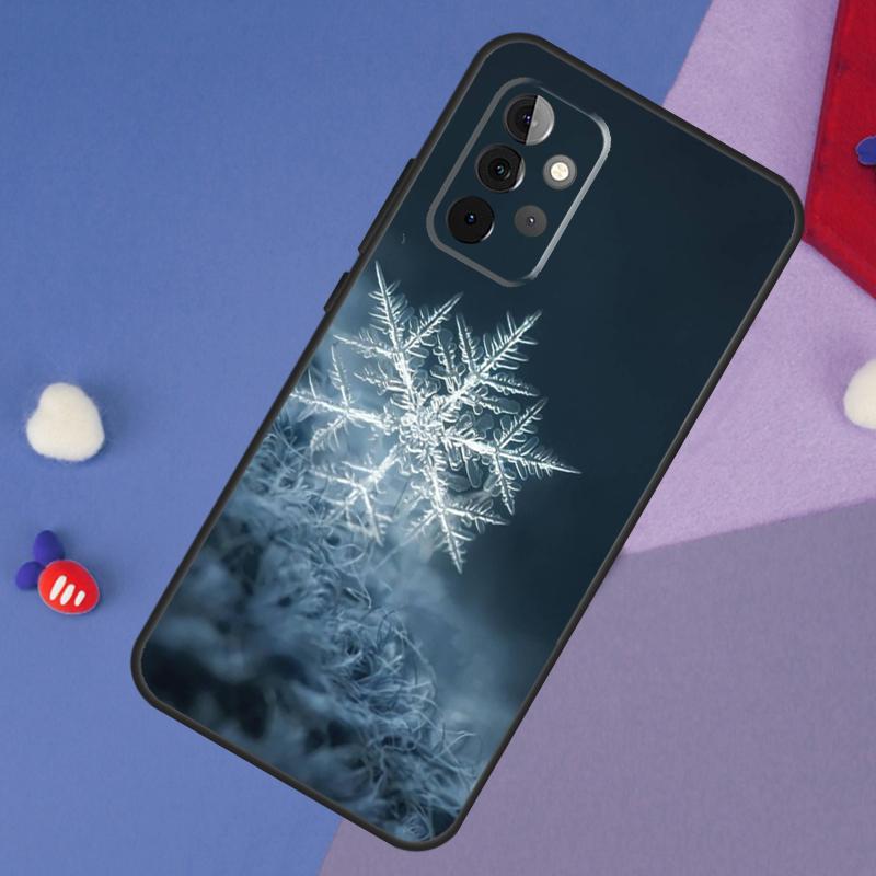 Christmas Snowflakes Case For Samsung Galaxy A52 A53 A33 A13 A34 A54 A14 A35 A55 A15 A56 A36 A26 A16 A06 A22 A32