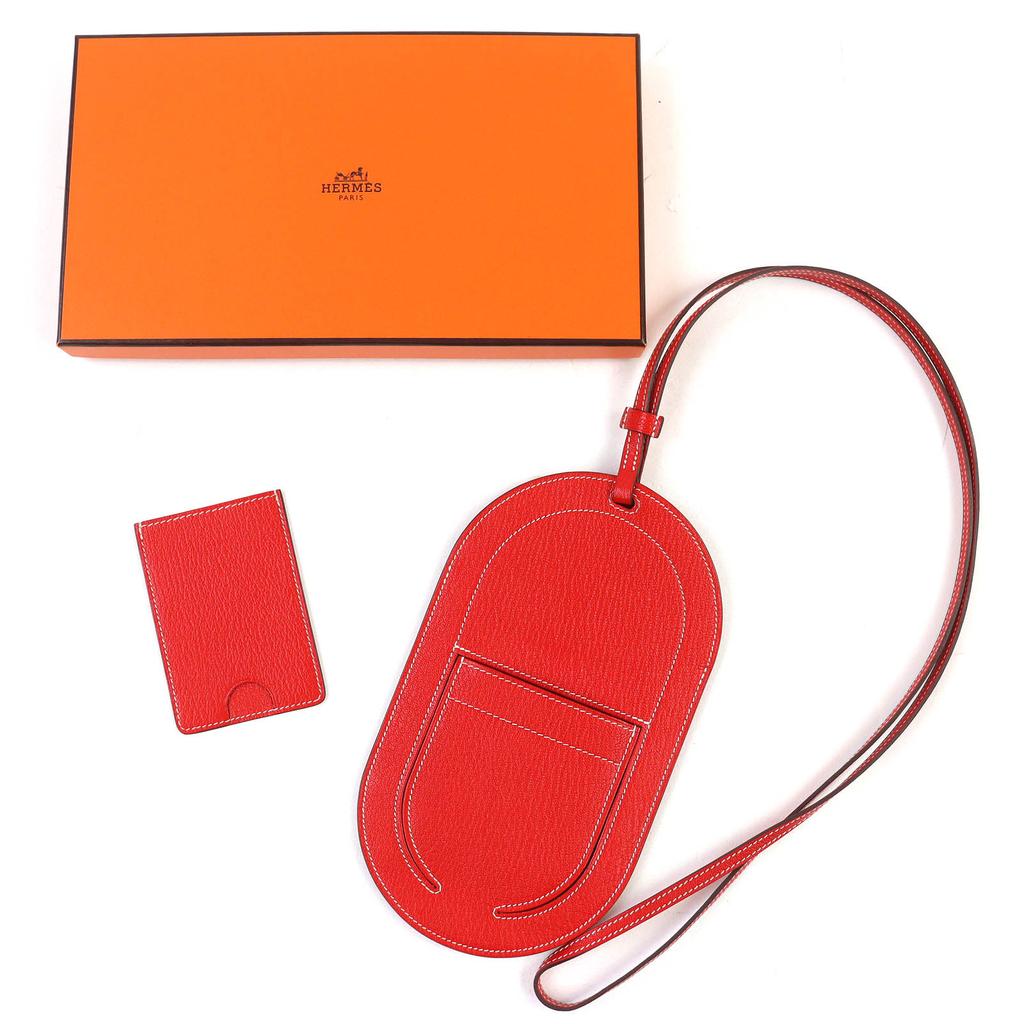 Ótimo HERMES In the Loop To Go GM Capa para telemóvel com porta-cartões Shave Usado