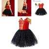 Nussknacker-Kostümkleid für Mädchen mit Paillettendetails – Halloween-Cosplay-Outfit