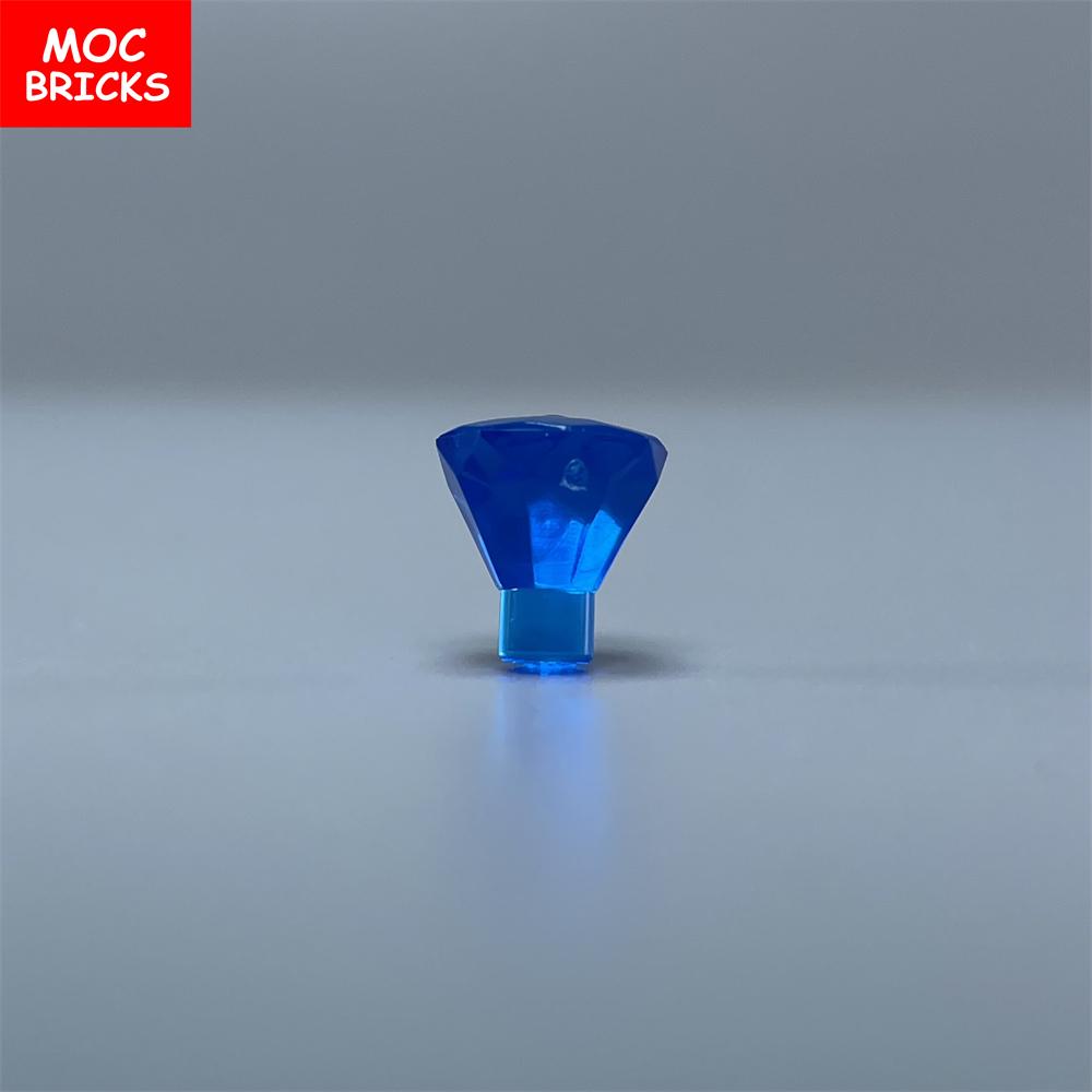 100pcs\lot MOC Bricks Rock 1x1 Jewel 24 Facet Treasure Diamond Gem 28556 30153 Building blocks DIY Toys For Children's Gifts