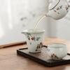 200ml Chinese Tradition Ru Kiln Fair Cup Cute Cat Pattern Ceramic Teacup Beauty Tea Infuser Master Handmade Tea Set Accessories