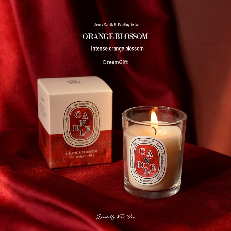 High-End Oil Painting Style Scented Candle - Elegant Bridesmaid Gift & Party Favor