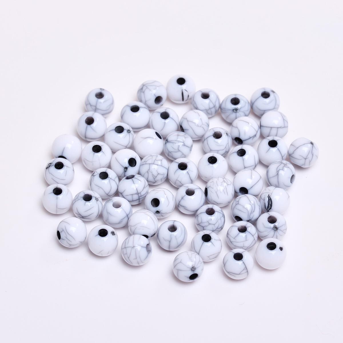 

Модные ручные работы с имитацией бирюзы 6-16 мм для изготовления ювелирных изделий, аксессуары для браслетов, 50-5 шт., свободные бусины-разделители, аксессуары для бисера, сделай сам 8mm 30Pcs