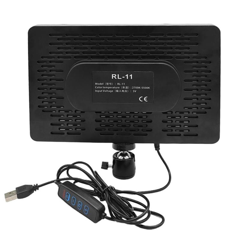 Photography Studio Lamp Kit with LED Light Panel and Adjustable Tripods for Live Streaming and Video Shootings