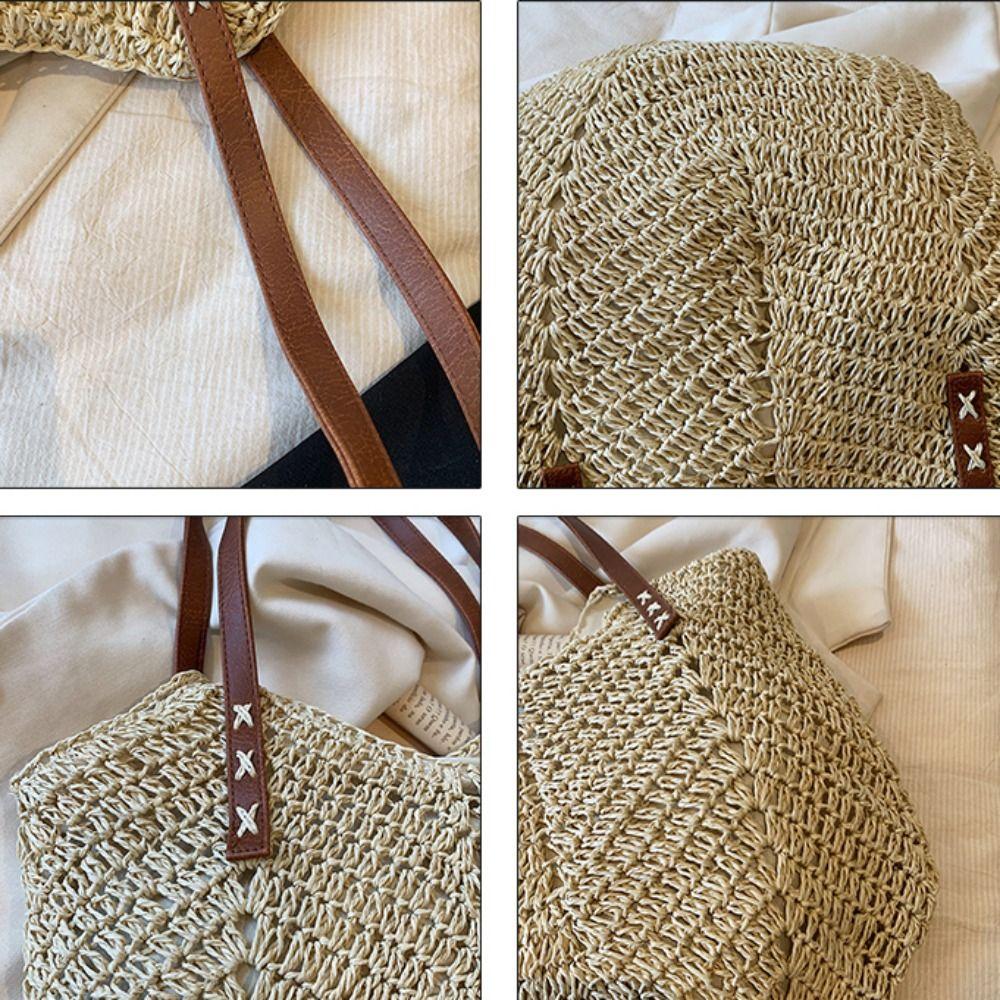 Shoulder Bag Weave Straw Bag Tote Bag Beach Bag Casual Raffia Bag Summer
