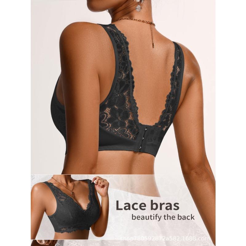Lace Wireless Bra Seamless Push Up Bralette For Women